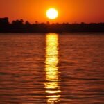sunset, sun, nature, water, dusk, flow, zambezi, romance, zambezi, zambezi, zambezi, zambezi, zambezi